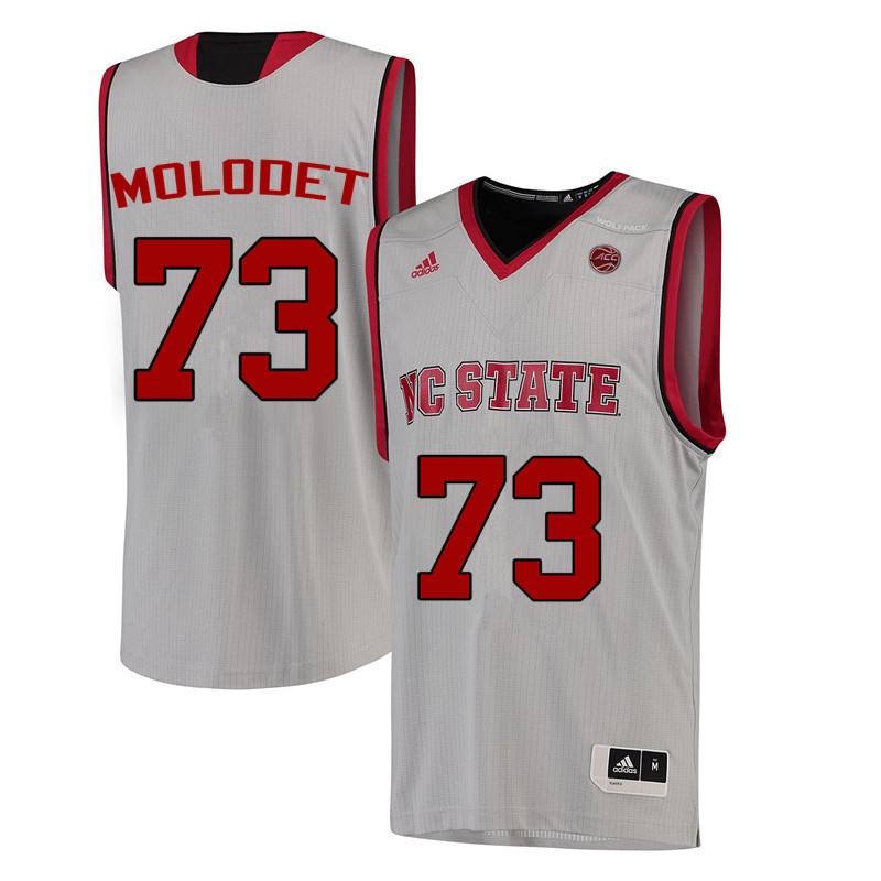 Men NC State Wolfpack #73 Vic Molodet College Basketball Jerseys-White